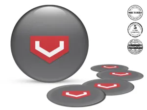 Vossen Gewölbte Sticker Stil Hochwertige Felgenlabels